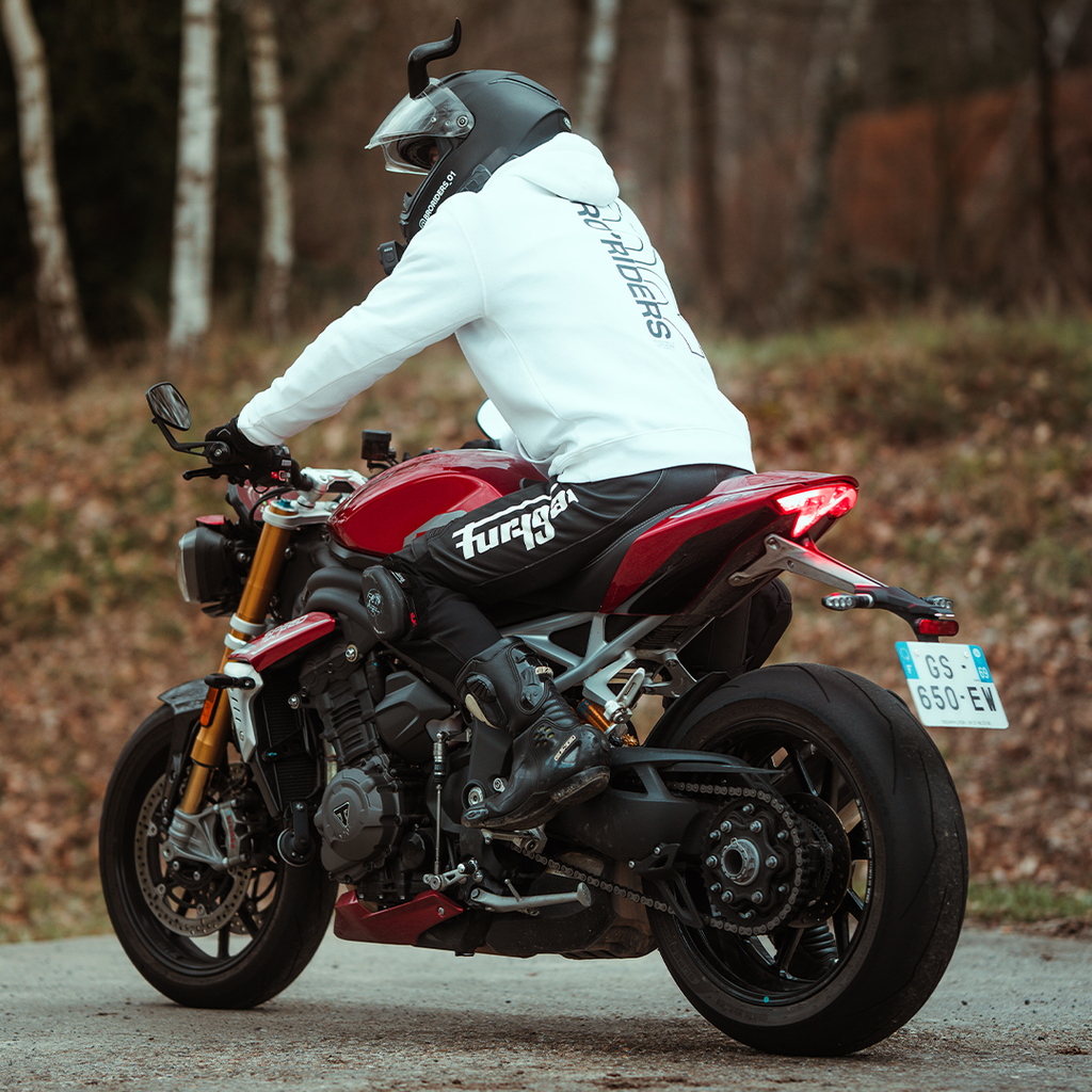 Sweat "Bro'Riders Crew" - Triple - White