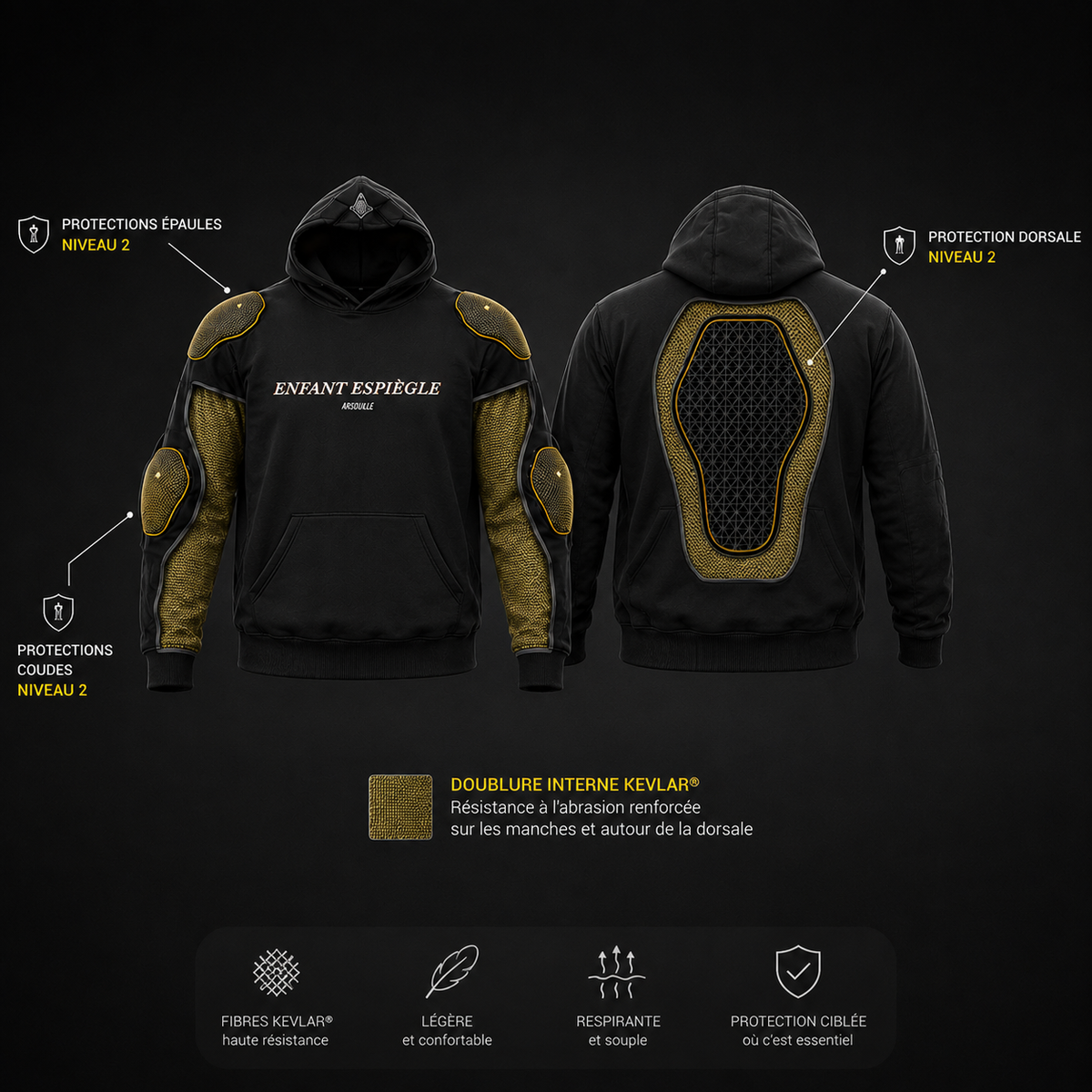 Sweat Moto Renforcé - ÉPUISÉ